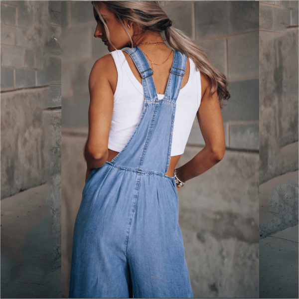 Sanura - Jumpsuit en denim pour femme