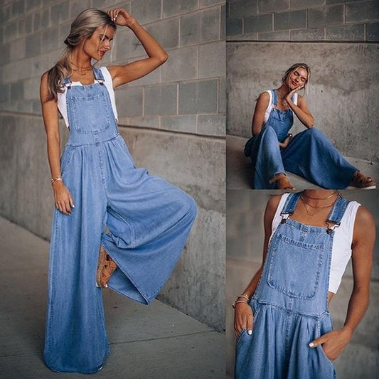 Sanura - Jumpsuit en denim pour femme