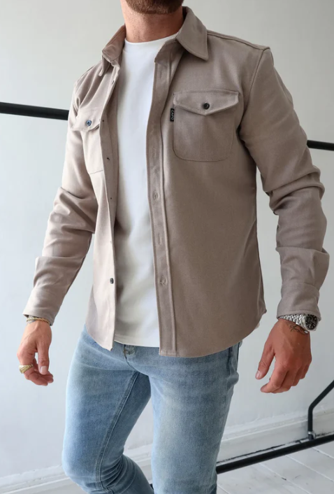 Gabriel - Veste-chemise avec patte de boutonnage