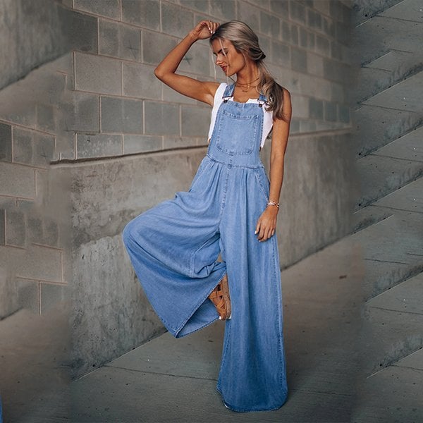 Sanura - Jumpsuit en denim pour femme