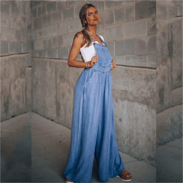 Sanura - Jumpsuit en denim pour femme