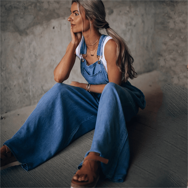 Sanura - Jumpsuit en denim pour femme